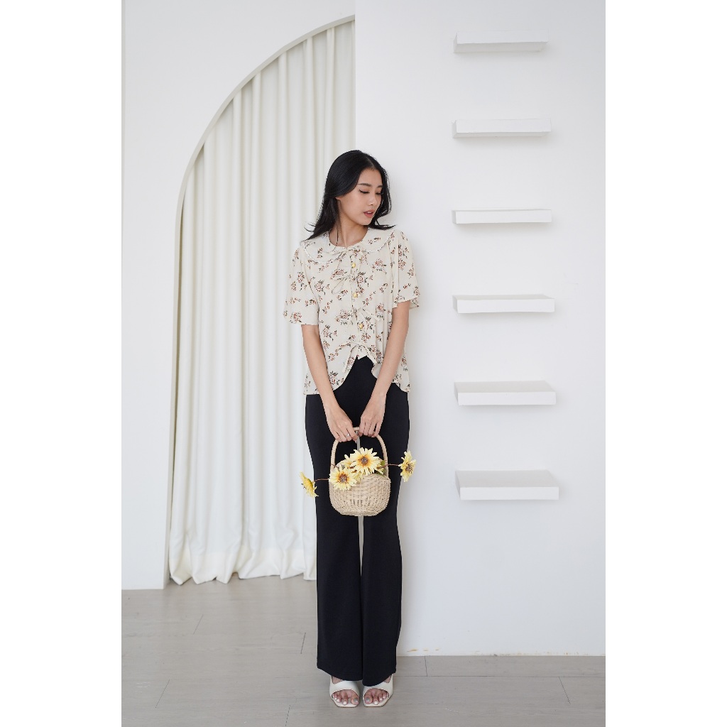 NUERA - ALITA BLOUSE | FLORAL BLOUSE PREMIUM | MOTIF BUNGA | BAHAN KATUN PREMIUM