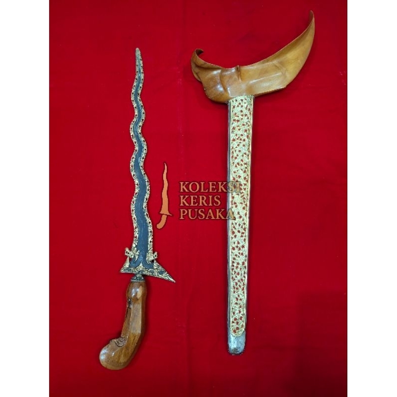 Keris Kamardikan Naga Kembar Krawang Kinatah Luk 9