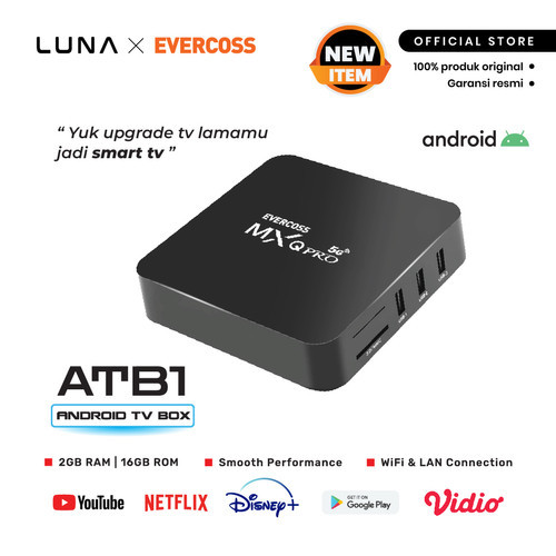 Android Box Android Tv Biasa Jadi Smart TV ANDROID TV BOX EVERCROSS ATB1 & X96MINI