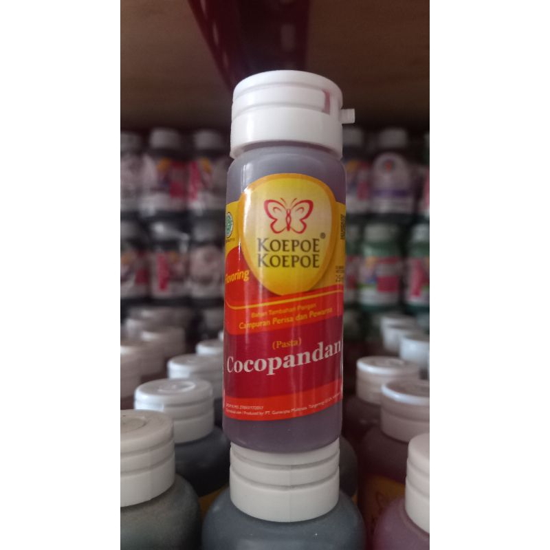

Koepoe koepoe Pasta cocopandan 25ml / perisa cocopandan/ Pewarna cocopandan