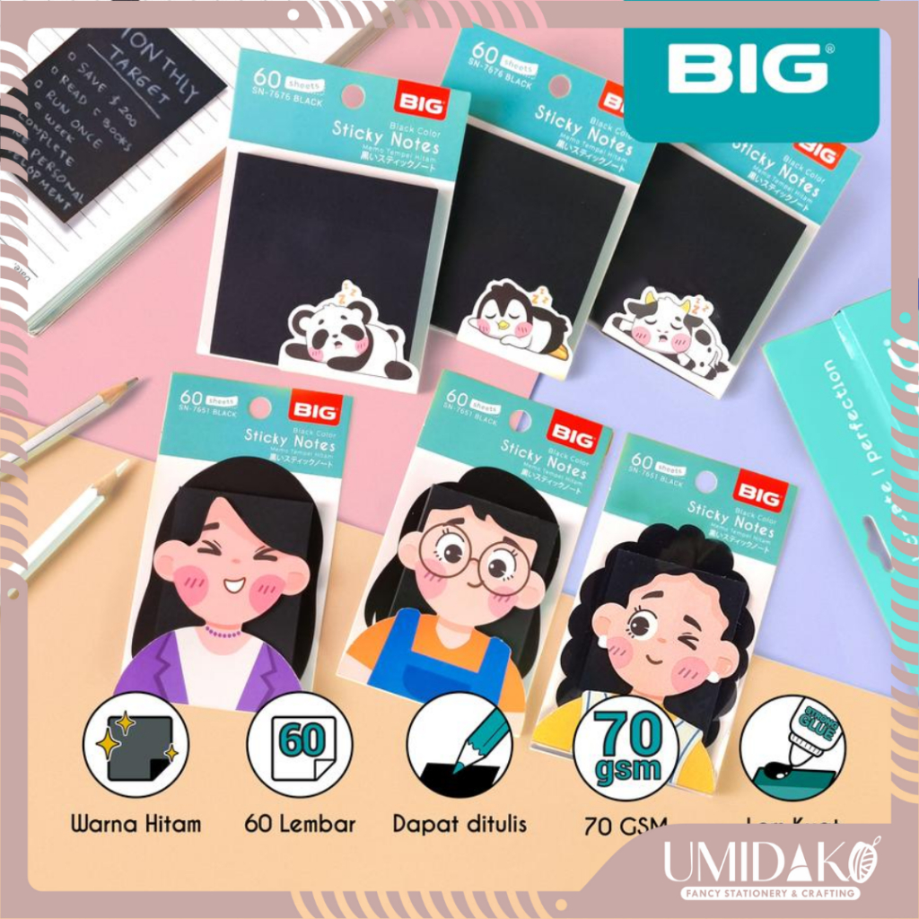 

[UMIDAKO] STIKY NOTES BIG BLACK