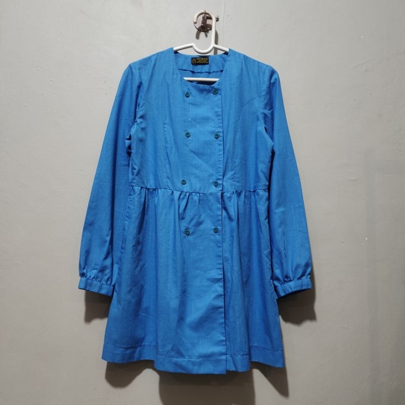 JAYA BUSANA Tunik biru langit biru laut dress