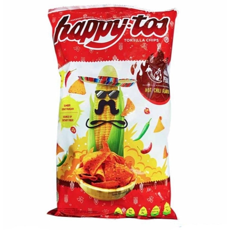 

happy tos Tortilla Chips Pedas 140 g