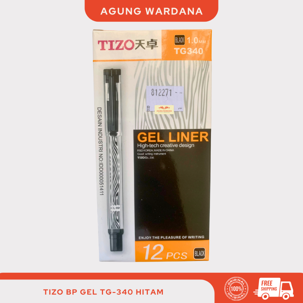 

BOLPOIN TIZO BP GEL TG-340 HITAM