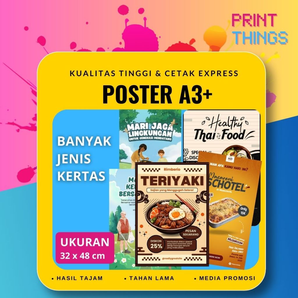 

POSTER A3 - BAHAN HVS, ART PAPER, ART CARTON, ART CARTON 310, LINEN, BLUS WHITE, - EXPRESS & MURAH 1 HARI SIAP
