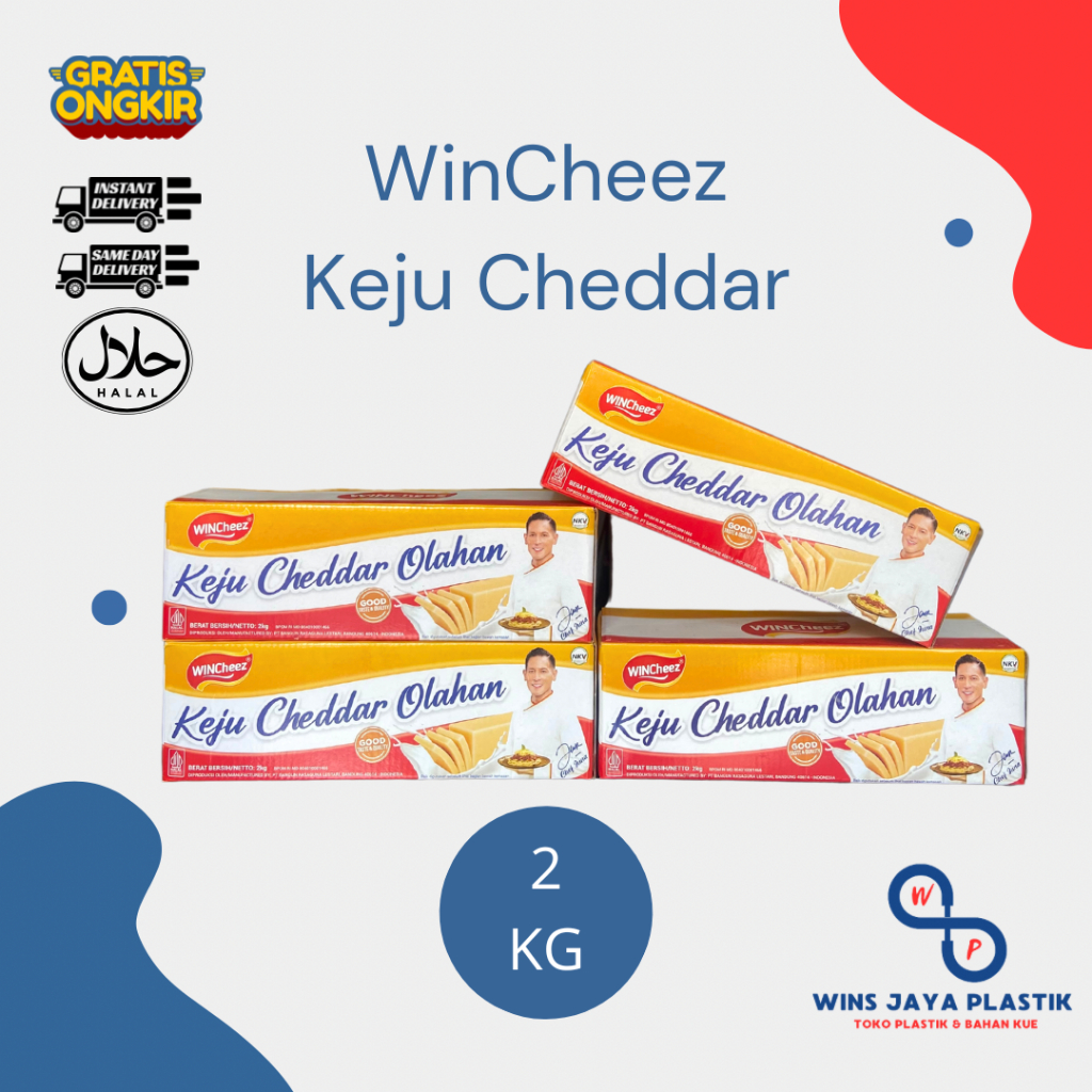 

Keju Wincheez 2kg | Keju Cheddar | Wincheez Keju Cheddar 2Kg