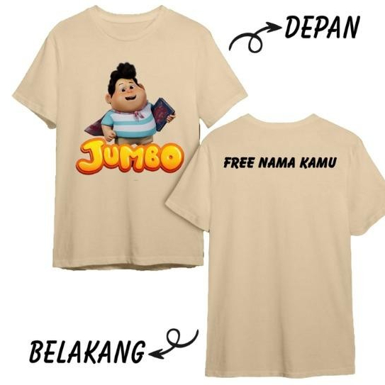 (Free Stiker Nama) Kaos Couple Keluarga Dewasa Anak Motif Jumbo Cowo Cewe Katun Distro