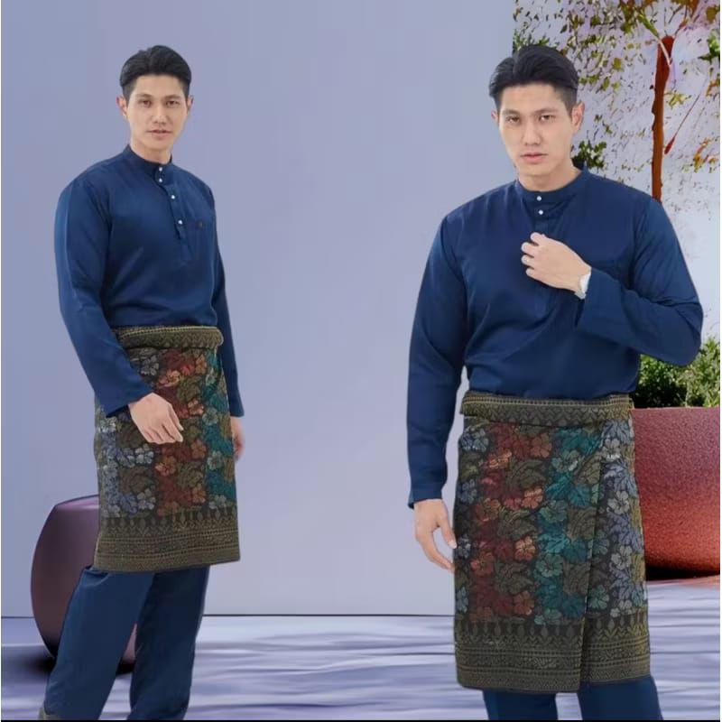 setelan baju teluk belanga pria baju melayu pria baju adat Melayu
