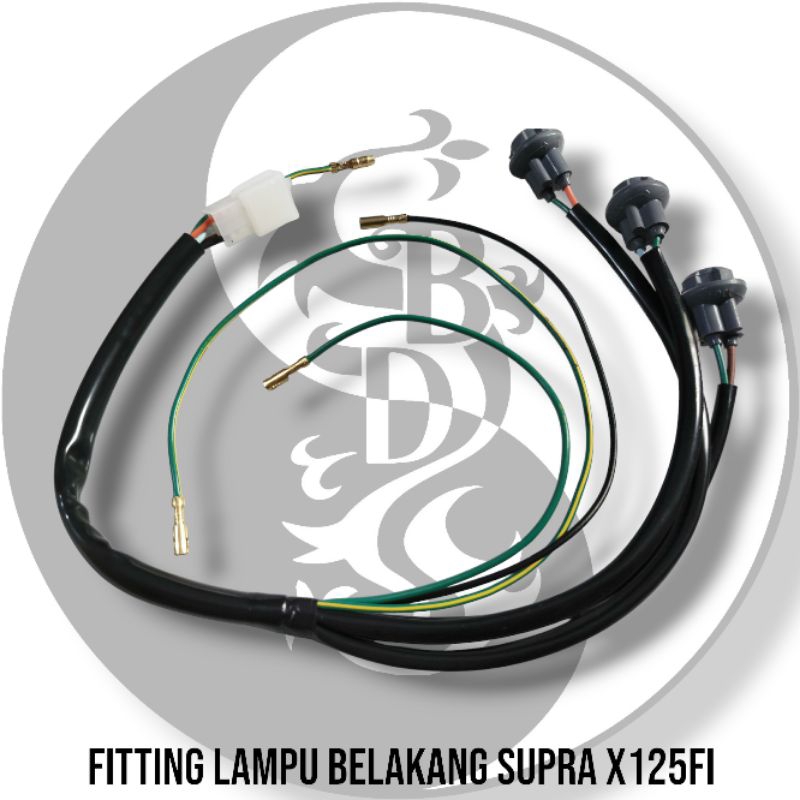 Kabel Fitting Lampu Belakang Honda Supra x 125 Fi Fitting lampu belakang supra x 125 fi