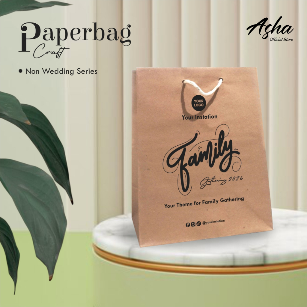 

PAPER BAG SABLON OLSHOP LUCU - TAS SOUVENIR PERNIKAHAN BAHAN KRAFT SABLON FREE DESIGN