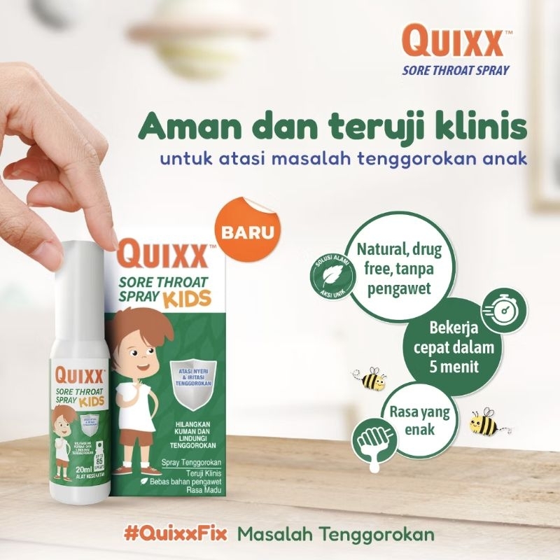 Quixx Sore Throat spray kids