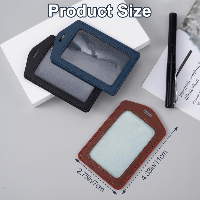 

Pelindung ID Card Holder Kulit Kartu Anggota Bahan Leather Premium Import Universal Semua Ukuran