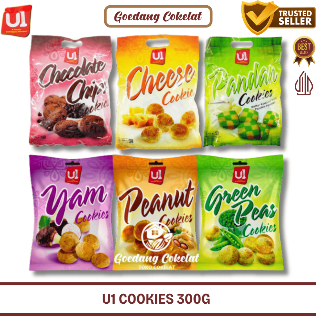 

U1 Cookies Uone Cookies Malaysia 350gr Yam Peanut Green Peas Cookies 350g 300g