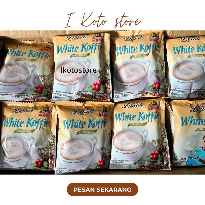 

Kopi Luwak white Coffe original 25g RENCENG (ISI 10)