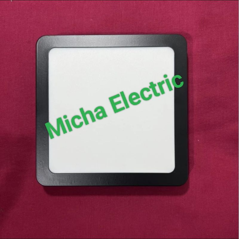 Lampu Downlight Kotak Outbow LED 12W / LED Panel Outbow Kotak 12W Body Hitam