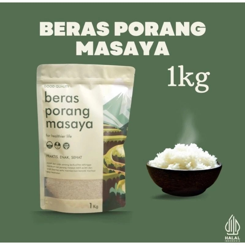 

Beras Konjac Porang Pouch 1Kg / Beras Diet Sehat