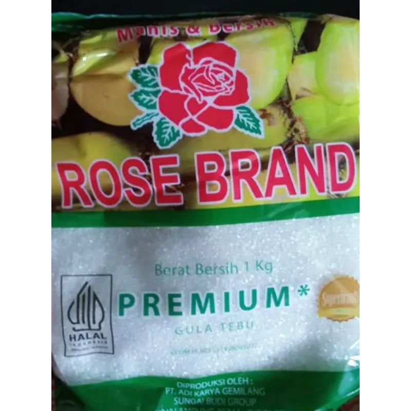 

Gula Tebu Rosebrand hijau berat 1kgx3pcs