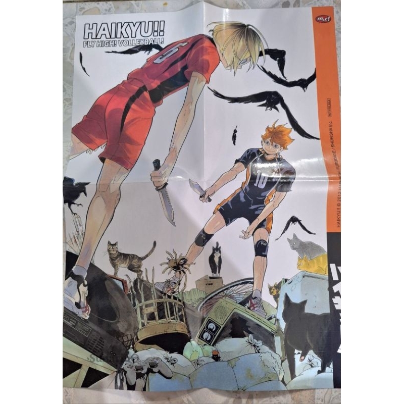 Poster Haikyuu Hinata Kenma illust komik vol 36