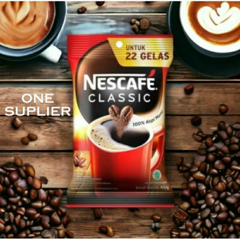 

Nescafe Classic 45gr - 22 Sachet Kemasan Baru