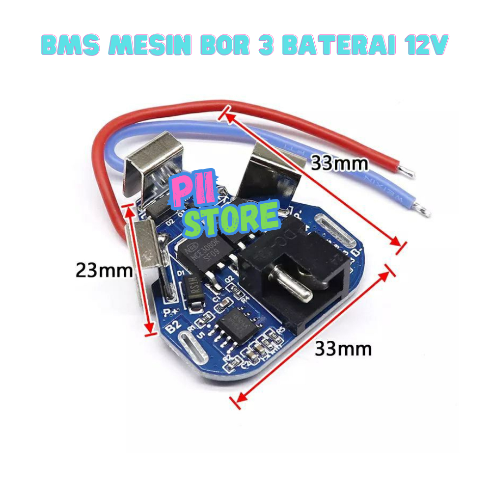 Qlola Money Bms12V 3S Modul Sparepart Bor Proteksi 12V Baterai Lithium 18650 Bor Cordless Bisa Buat