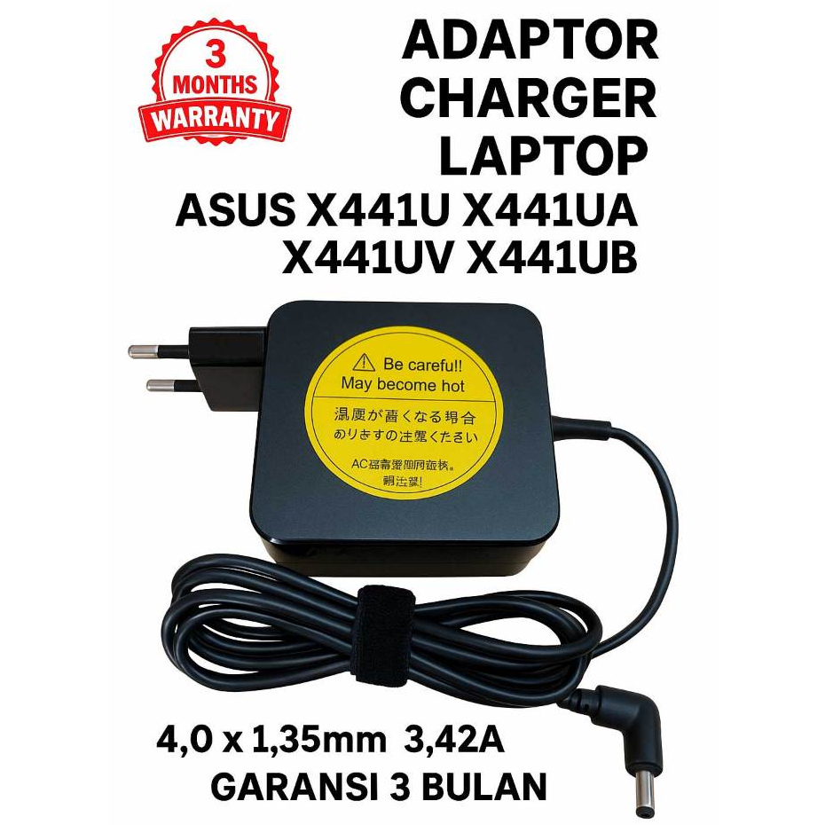 Charger Asus X441U X441UA Series 4.0*1.35mm 3.42A 65W Adaptor Casan Laptop