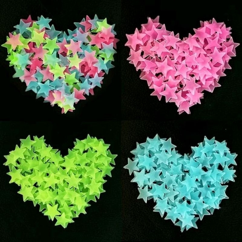 

J(J1) STIKER BINTANG NYALA / GLOW IN THE DARK ISI 90 PCS