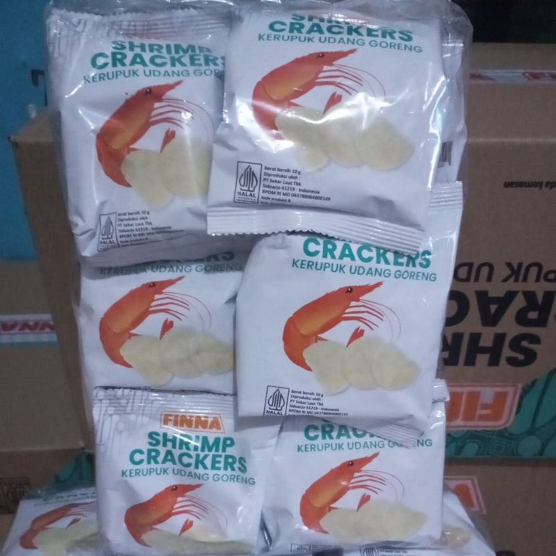 

kerupuk udang FINA siap saji 1pak isi 10bks 1bks 10g