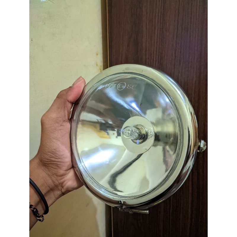 LAMPU DEPAN CB 100 JUTE REFLEKTOR BENING KACA BENING  BATOK CROM