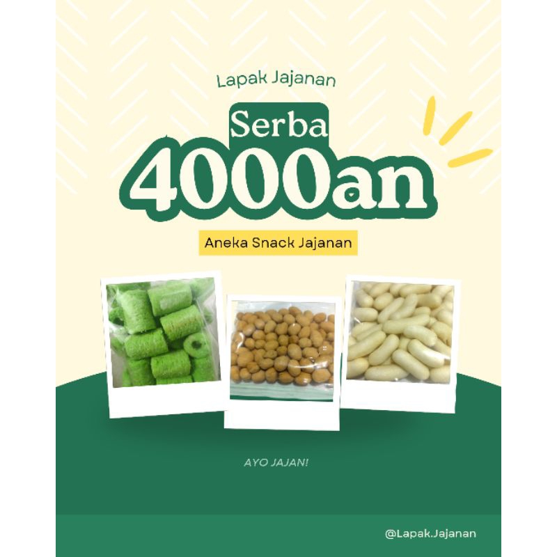 

[Serba 4 Ribu] JAJANAN MANIS HARGA MURAH - Snack Jajanan Murah Renyah Manis Nikmat