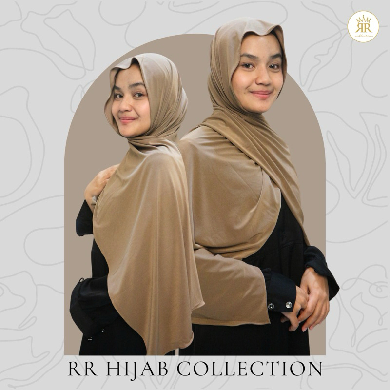 RR.hijab Pashmina Jersey Bassic Adem Ringan
