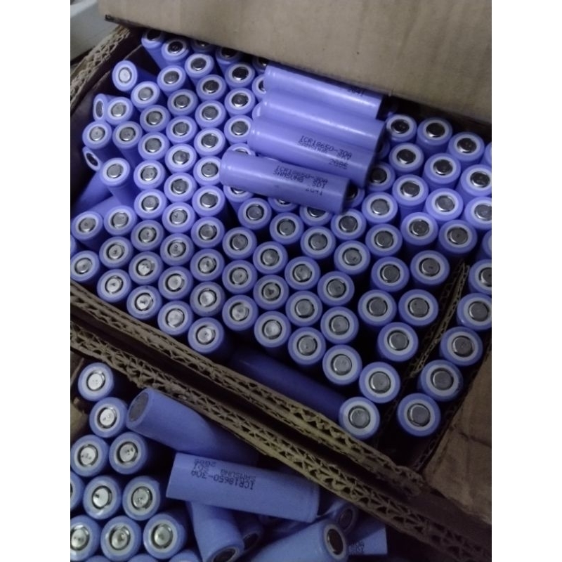 baterai Samsung icr 18650 30a bekas real kapasitas