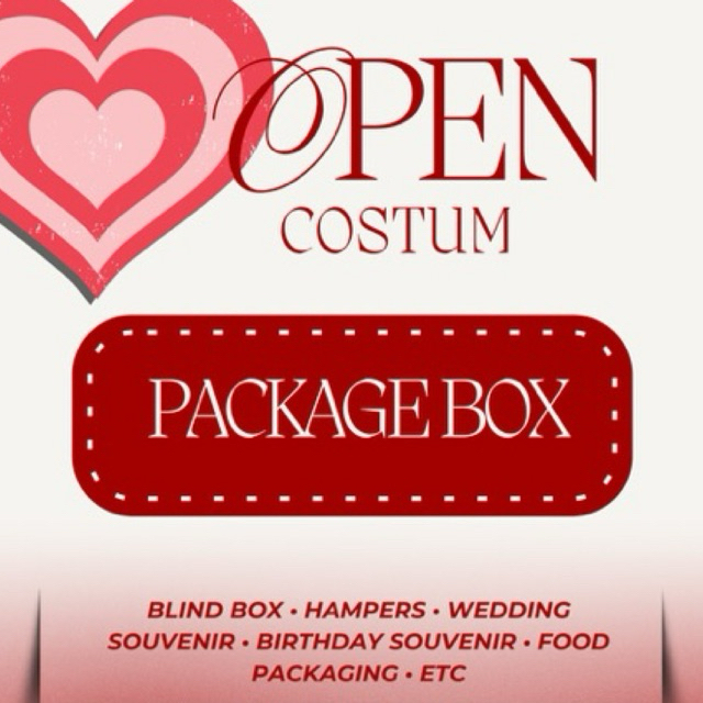 

CUSTOM PACKAGING BOX, UNDANGAN, BLIND BOX, HAMPERS BOX, SOUVENIR (by request)N