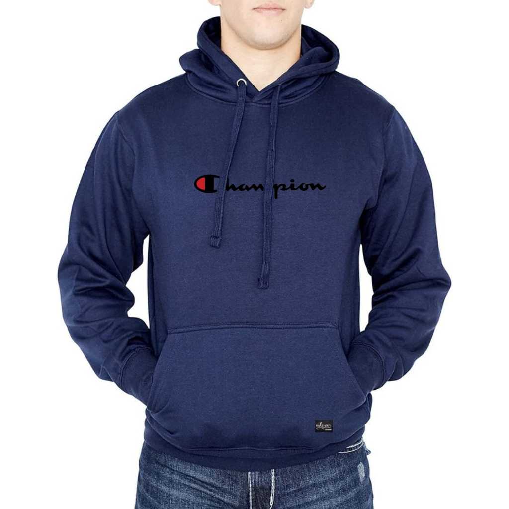 Jacket sweater hodie champion full tage original_jaket unisex blue navy