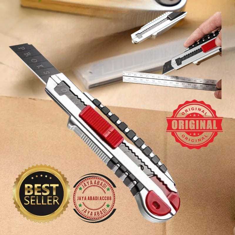 

Pisau Cutter Pemotong Kertas SK5 Blades With 5PCS Blades ORIGINAL