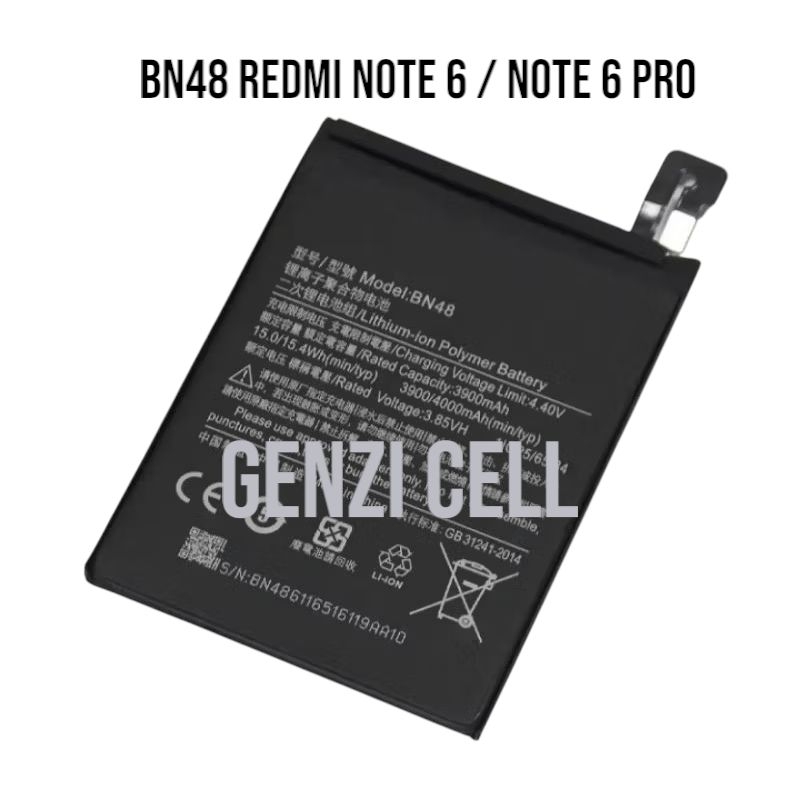 BATRE BATERAI BN48 REDMI NOTE 6 / REDMI NOTE 6 PRO / BN 48 KUALITAS BAGUS