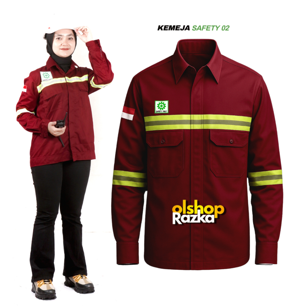 Kemeja Safety|Wearpack Safety|Kemeja Safety Lengan Panjang|Kemeja Tambang|Kemeja Lapangan