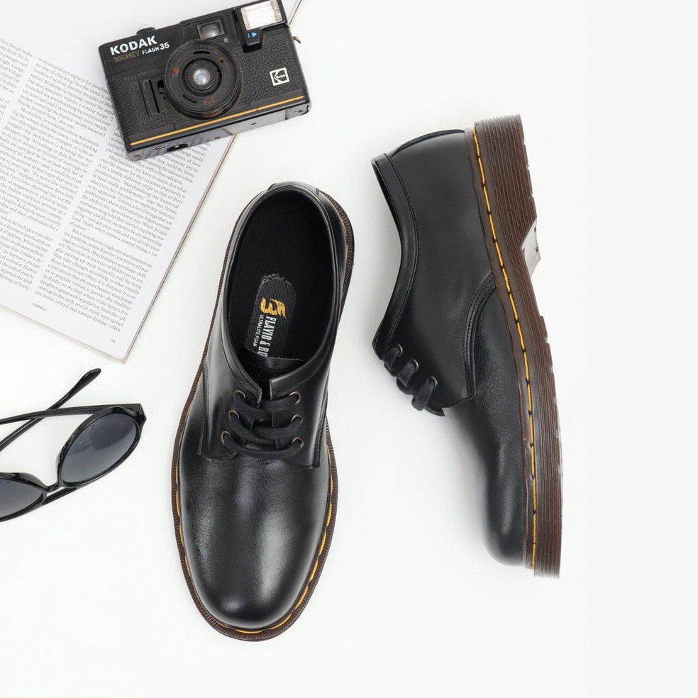 55SIAP KIRIM Sepatu docmart kulit asli model razor
