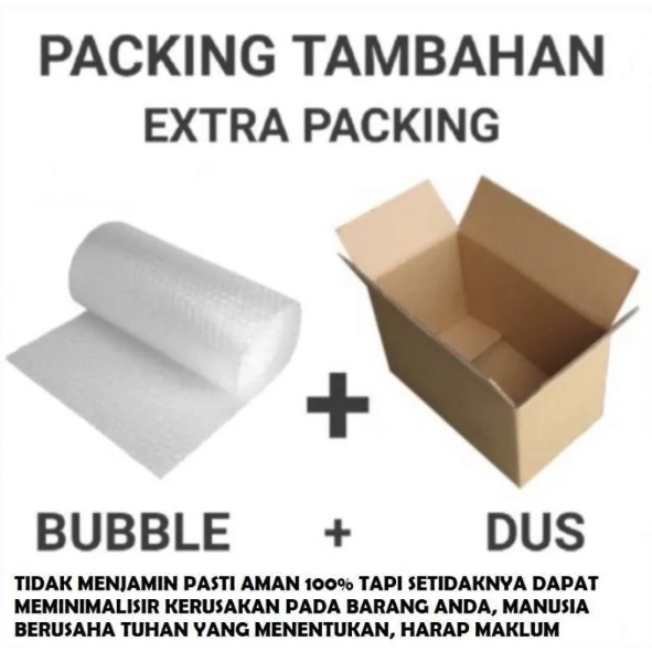 

Tambahan Bubble Warp + Dus Untuk Keamanan Kiriman Barang Anda / Packing A3