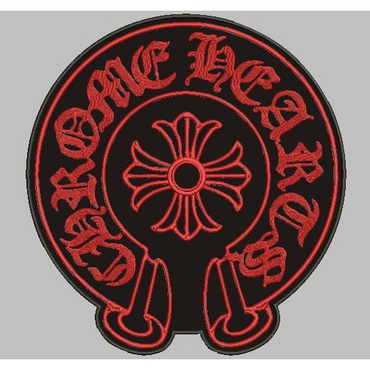 CHROME HEARTS LOGO A-A323 PATCH BORDIR LOGO EMBLEM EMBROIDERY RBC