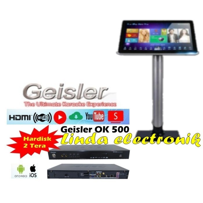 karaoke player geisler ok500 geisler ok 500 plus + touchskin 19'' original