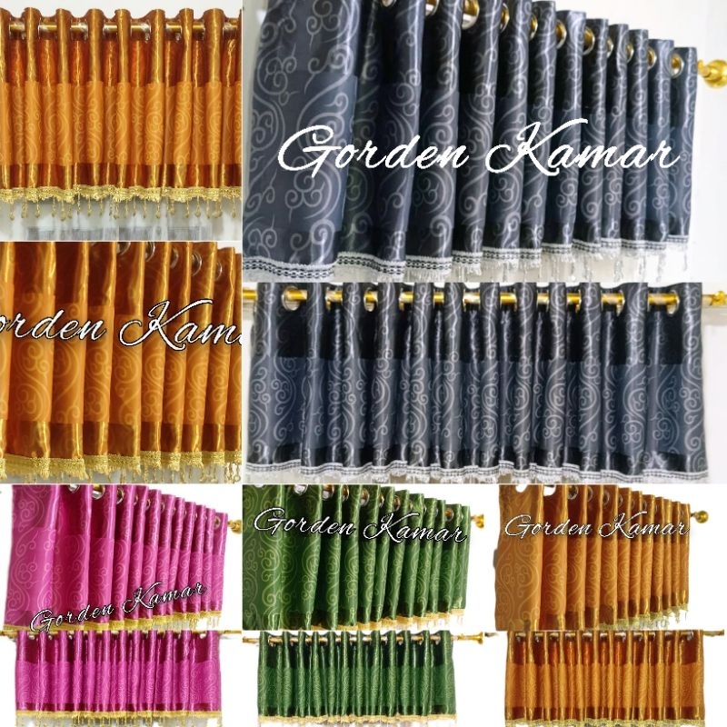 Gorden Poni Pendek Jendela Pintu Ruang Tamu Hordeng Poni Minimalis Gorden Murah Bahan Kain Blackout 