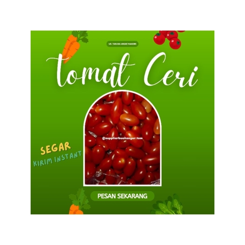 

Tomat Ceri Merah Segar uk. 250 - 1000 gram