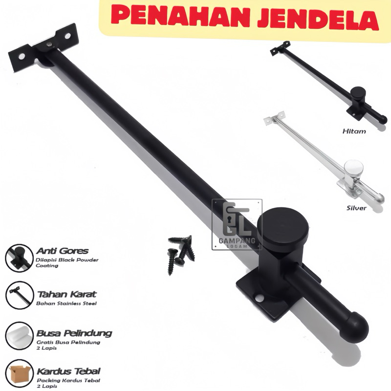 Lamskar / Ramskar Jendela Panjang – Penahan Jendela Kayu & Aluminium yang Kuat dan Awet