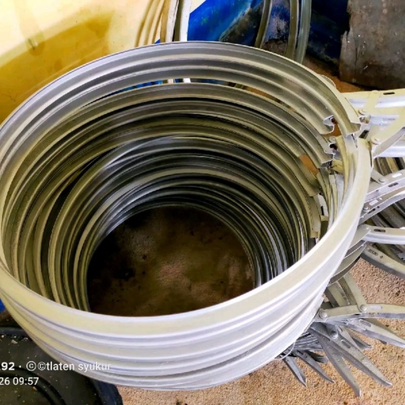 ring klem  untuk drum plastik 120l 150liter