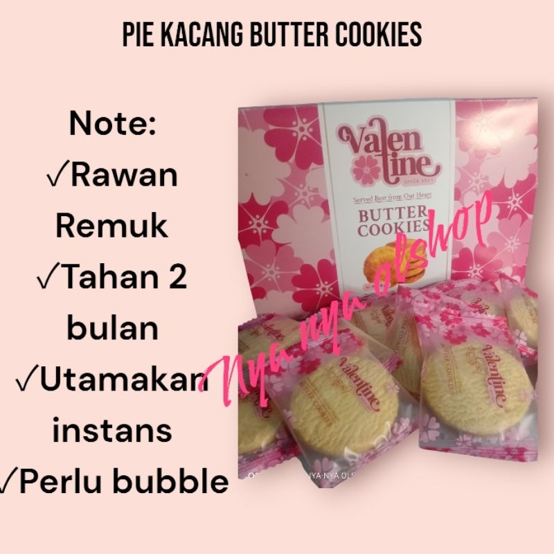 

BALI-PIE KACANG VALENTINE BUTTER COOKIES//50 PCS/RAWAN REMUK //PIE BUTTER//PIE KOPI// INSTAN