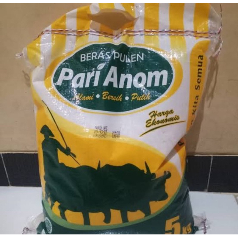 

Beras Pari Anom 5kg x 2, 5kg x 5