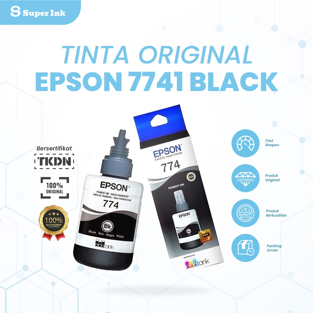 Tinta EPSON 774 original Quality Black(BK) pigment