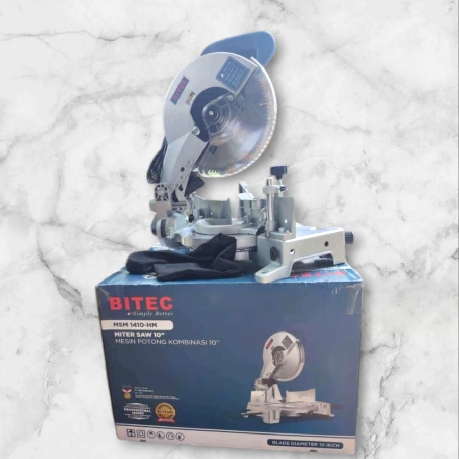 MITER SAW BITEC MSM 1410 10INCH MESIN POTONG ALUMINIUM MITTERSAW MSM1410 BITEC