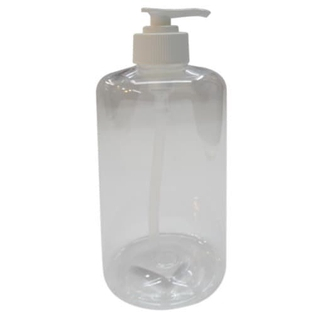 Botol Pump Kosong 500ml/ Botol Pump Plastik Bening 500cc