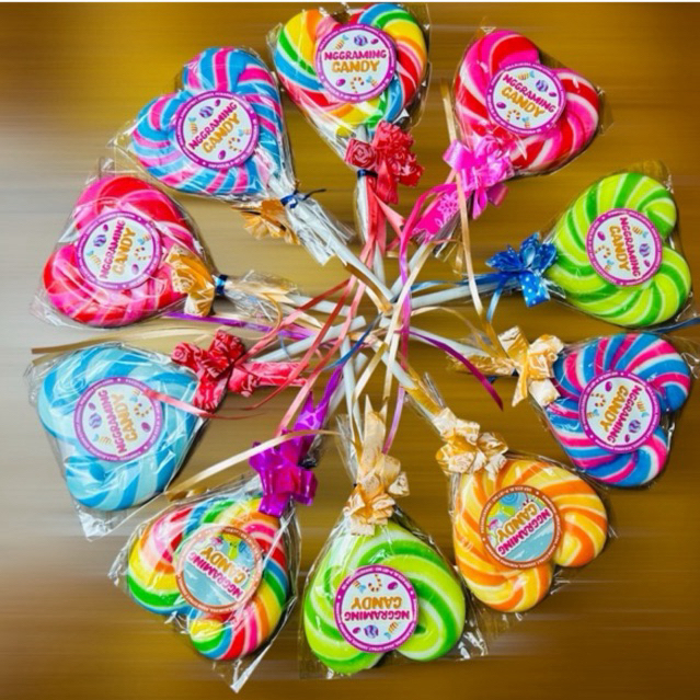 

Permen Lolipop 7Cm Love Grosir 50pcs Tanpa Pengawet